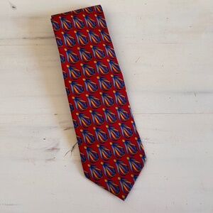 Gucci Exclusive Neck Tie Mens Geometric Pattern design |Red| Blue|Gold 100% Silk
